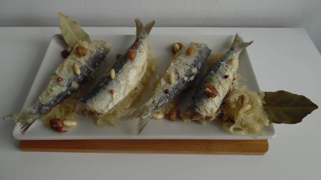 SARDINAS EN SAOR - Receta ANTIGUA de VENECIA
