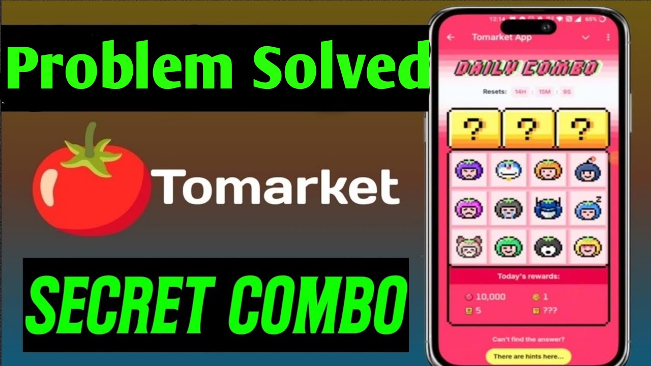 Tomarket Combo Problem Solved ✅ Tomarket Airdrop | Tomarket Daily Combo | Tomarket Secret Combo