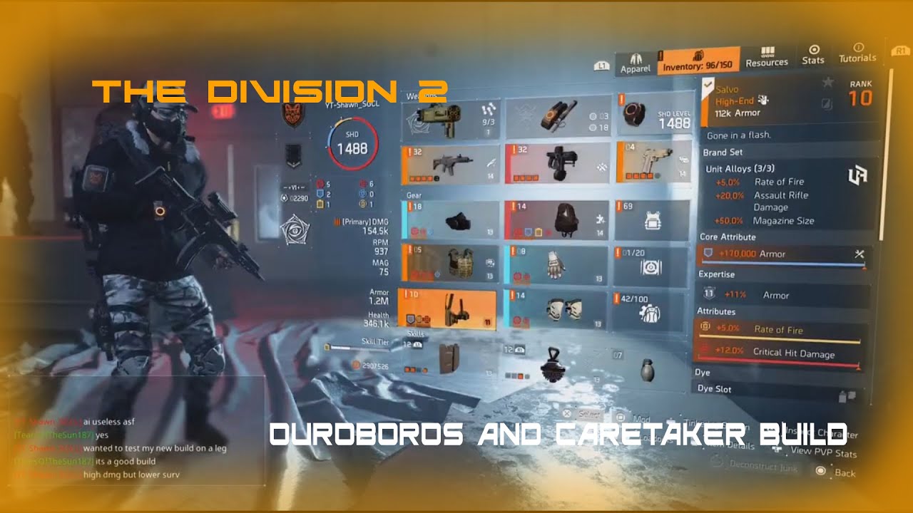 The Division 2: Ouroboros and Caretaker build