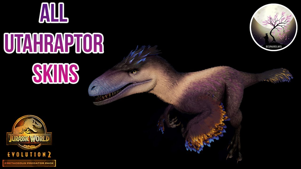 ALL UTAHRAPTOR SKINS SHOWCASE!!! [4K] Jurassic World Evolution 2: Cretaceous Predator Pack