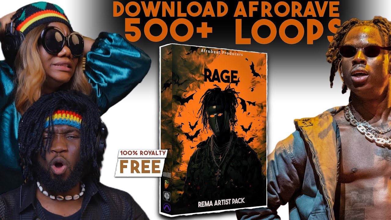 FREE DOWNLOAD 500+ Rema Afro Rave Loops | Rage Sample Pack Afrobeat Drums Guitars Melody Loops MIDI