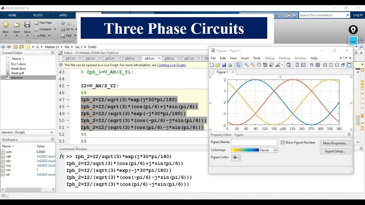 Sec 2 | Three phase Circuits & MATLAB Applications  شرح