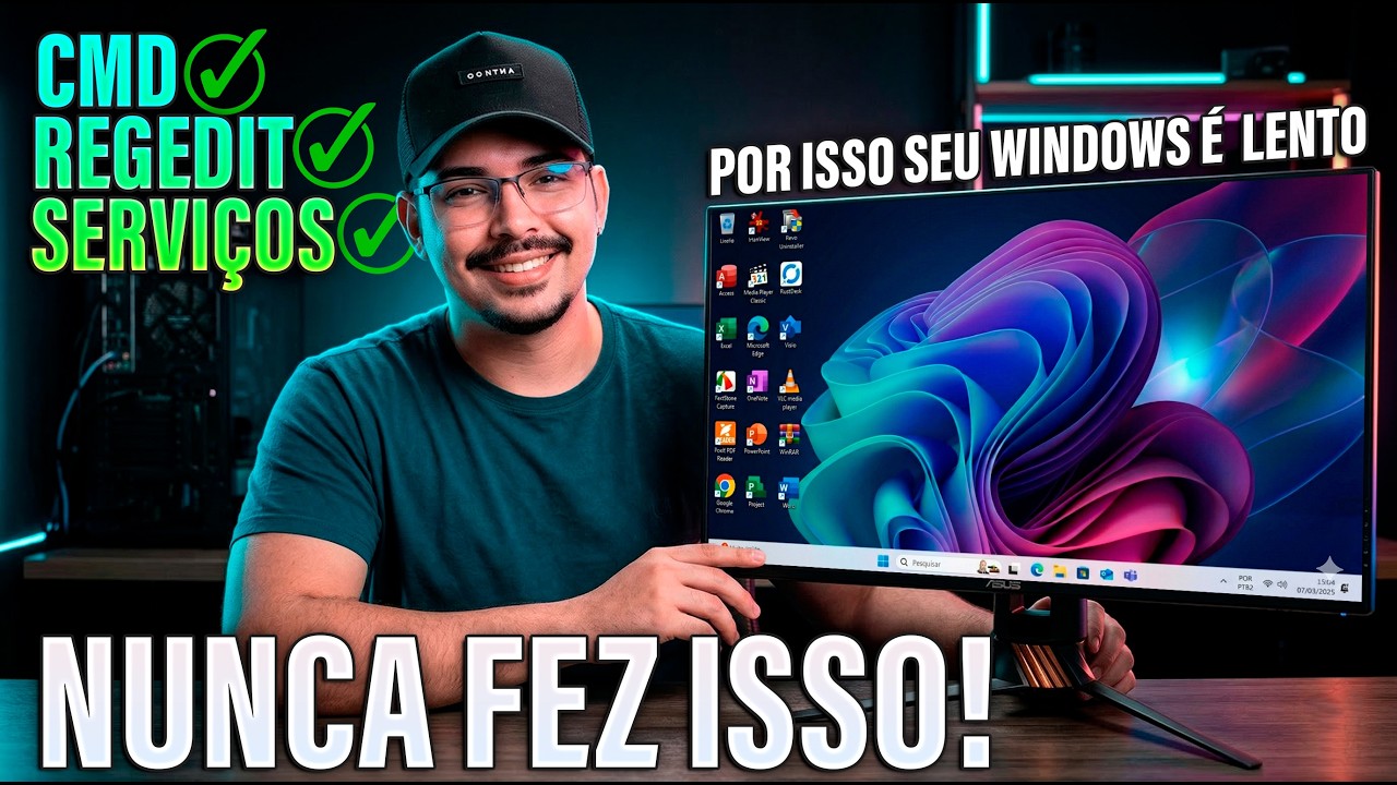 O COMBO DO PC R&Aacute;PIDO: CMD + Regedit + Servi&ccedil;os! (Windows 11 Leve)