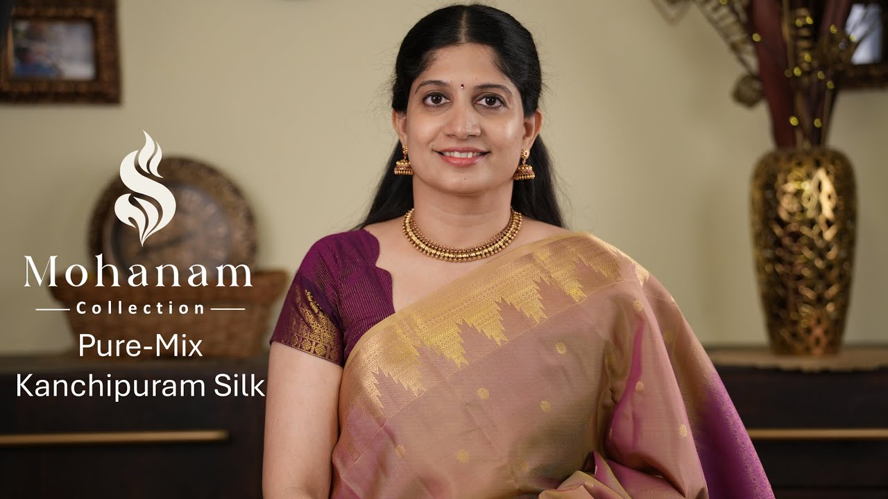 Коллекция Дивали | Чистый шёлк - Микс | Сари в стиле Канчипурам