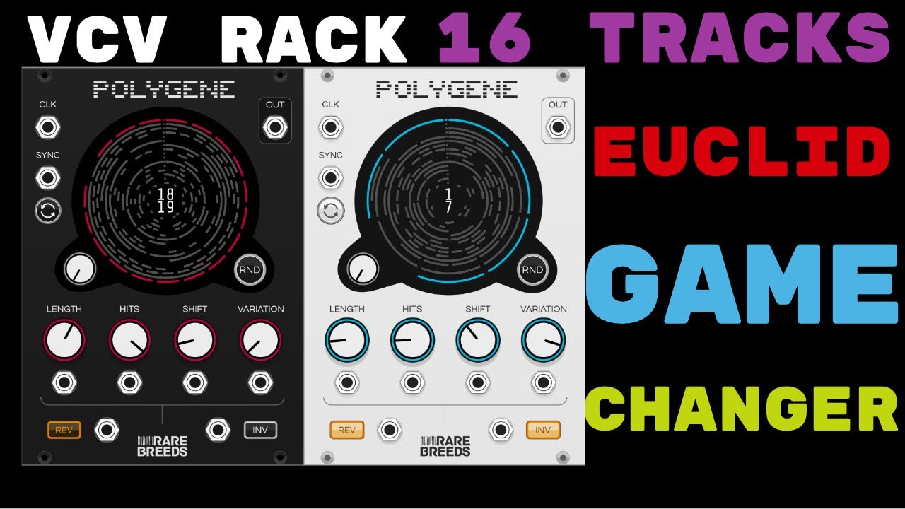 PolyGene - powerful 16 track euclidean sequencer in VCV Rack | PatchFromScratch