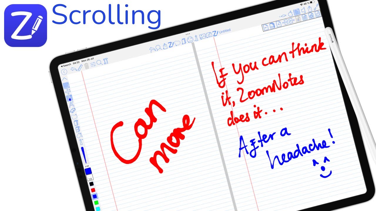 How to scroll through your pages in ZoomNotes| Paperless X