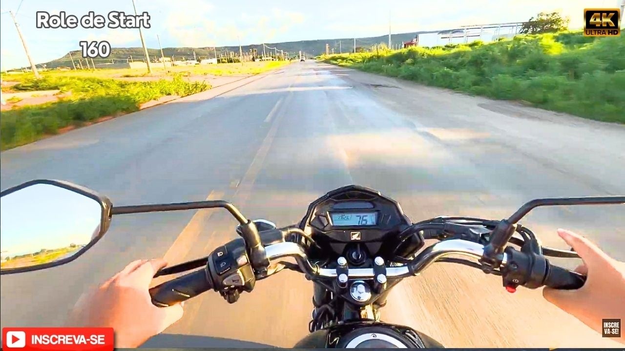 Rolê de Start 160 🏍️🔥 | Estrada Aberta e Vibe Tranquila (4K)