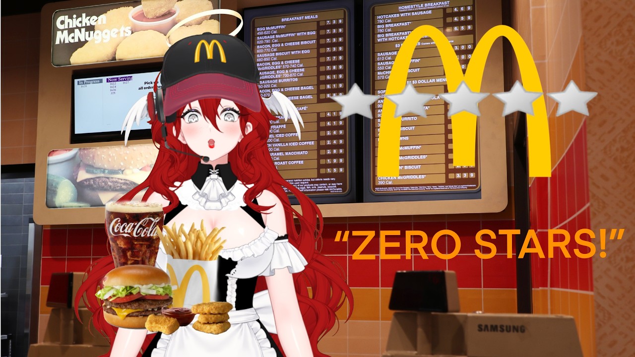 My first day as a Mcwack server, I let chat order items??!!