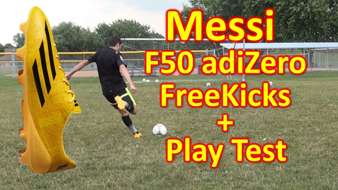 Messi Adidas F50 adiZero 2014 Review - Freekicks + Play Test