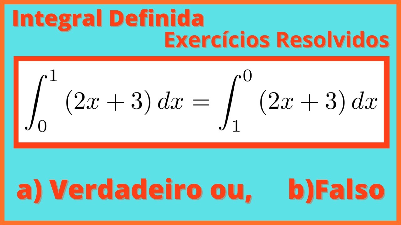 INTEGRAL DEFINIDA - EXERCÍCIOS RESOLVIDOS - PARTE 3