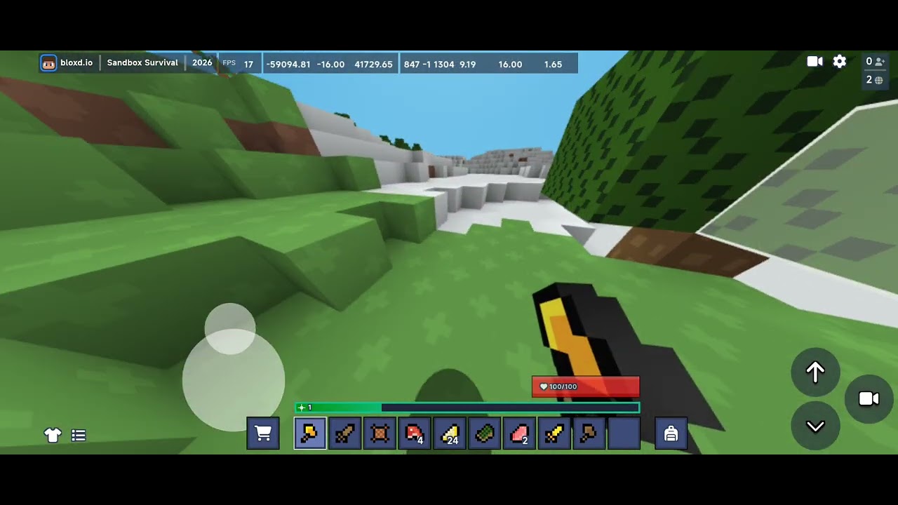 Bloxd io Survival Part 2 Looking for coal