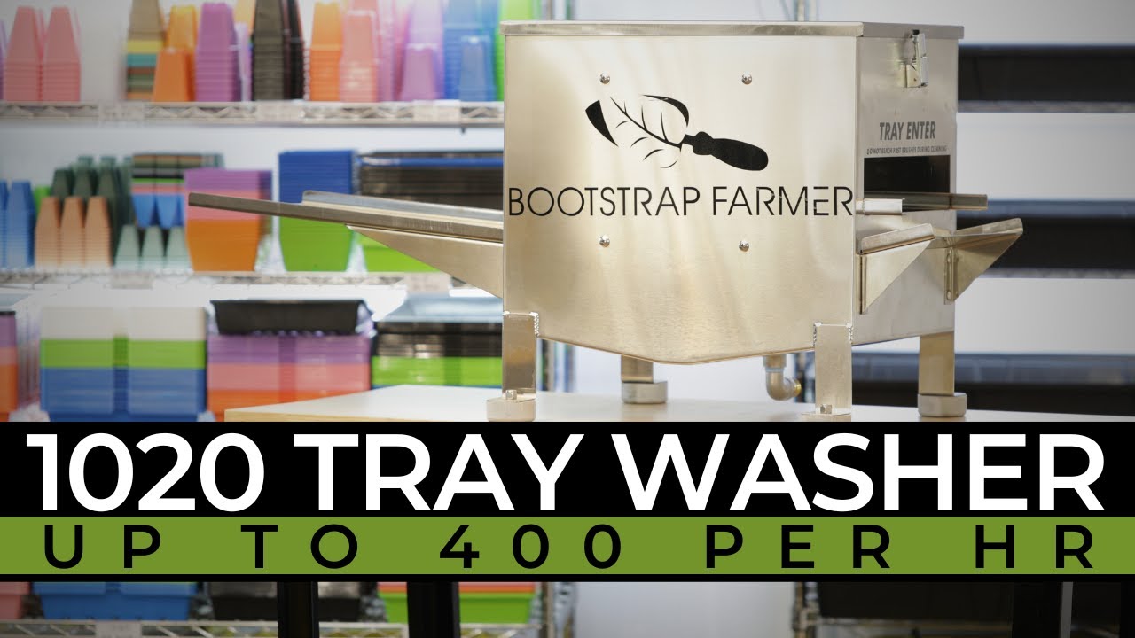 How to Wash 400 Trays an Hour with the Bootstrap Farmer Tray Washer