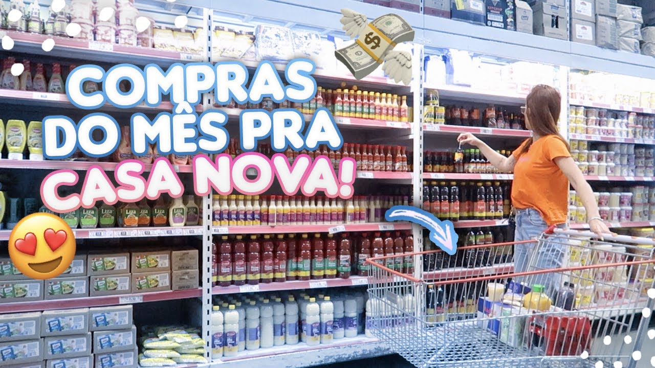COMPRAS DO MÊS COMPLETA NO ATACADO | PRIMEIRA COMPRA PARA CASA NOVA!