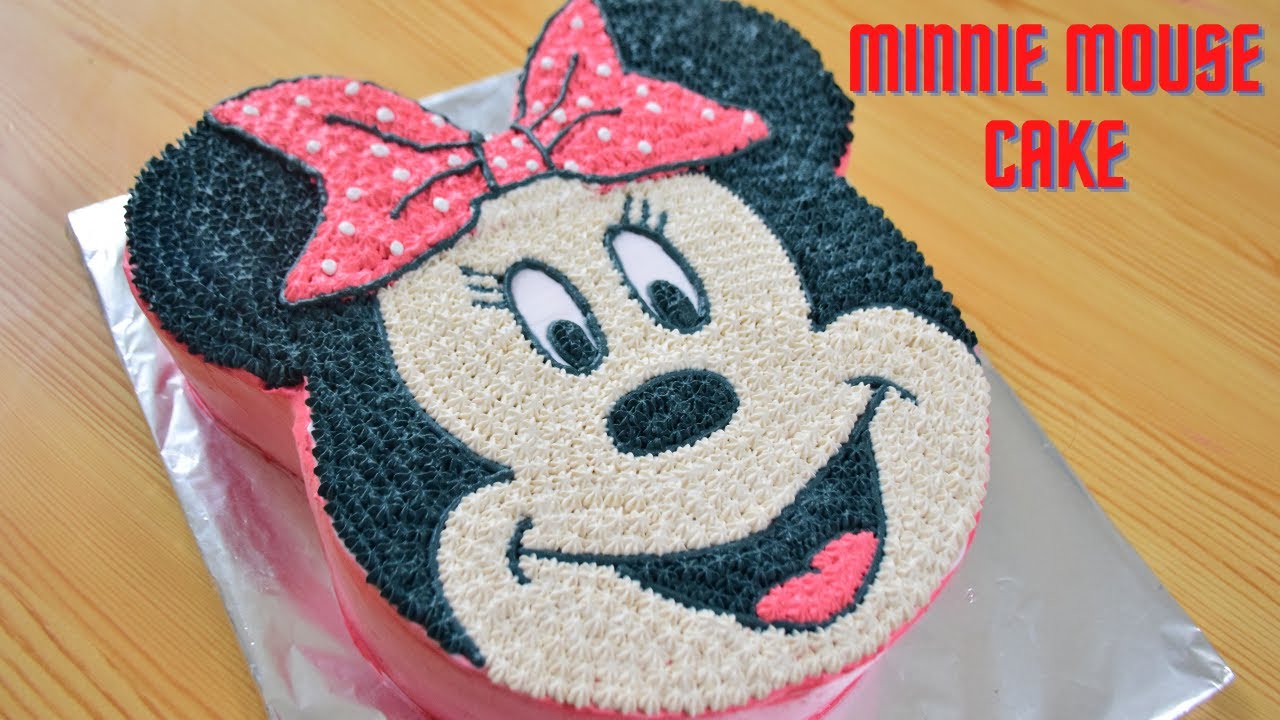 Minnie Mouse Cake | How To Make A Minnie Mouse Cake | Easy Cake | Manjaris Recipe