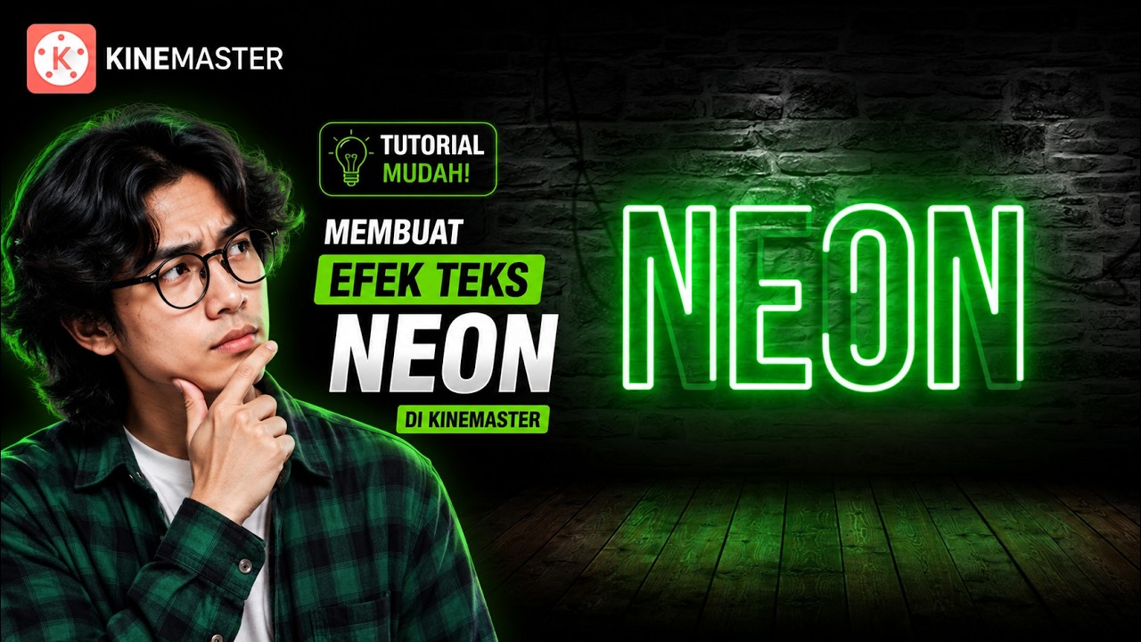 Как сделать неоновые текстовые эффекты - Kinemaster Tutorial
