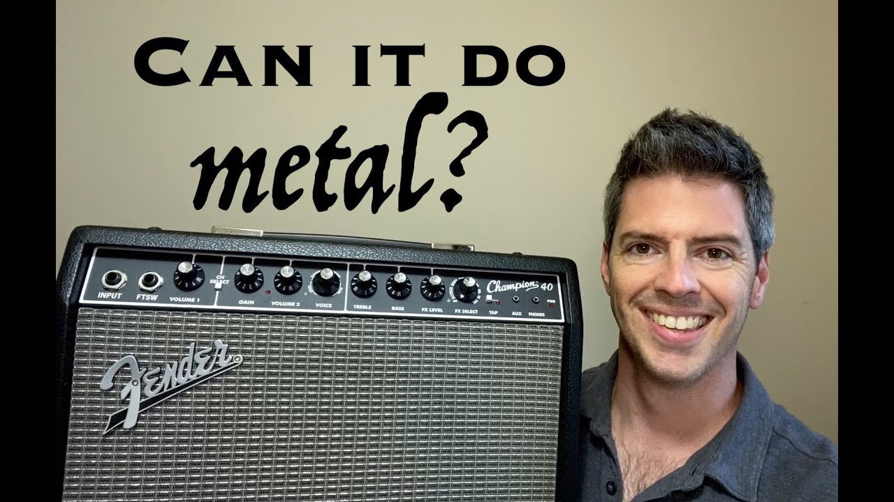 Fender Champion 40 vs METAL: 1 Setting YOU Can Use Now! (Fender Champion 40 metal settings)