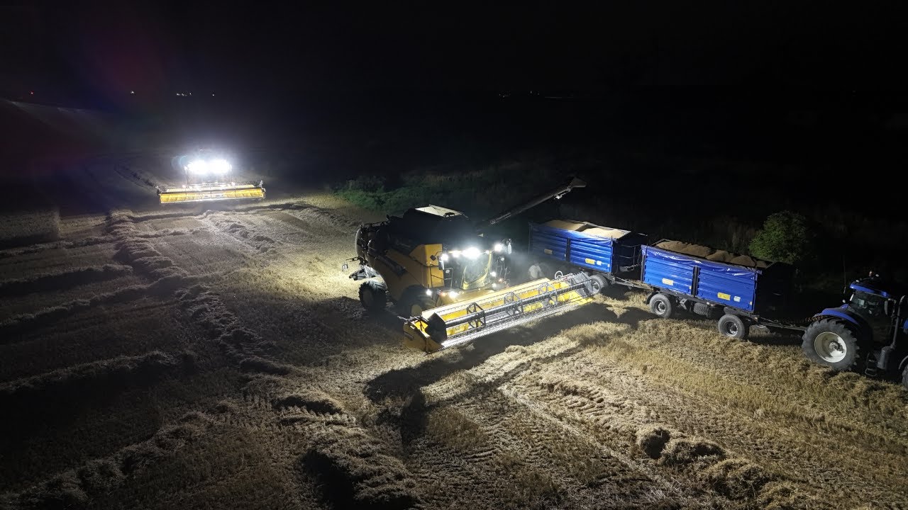 Żniwa Pszenicy // Dwa New Hollandy CX 8.70 w akcji! // John Deere & Scania