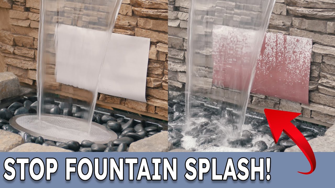 Stop Fountain Water Splashing Now!