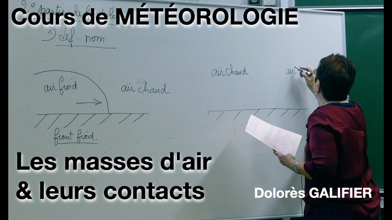 Cours de MÉTÉOROLOGIE : 2 - Les masses d'air et leurs contacts : La frontologie - Dolorès GALIFIER