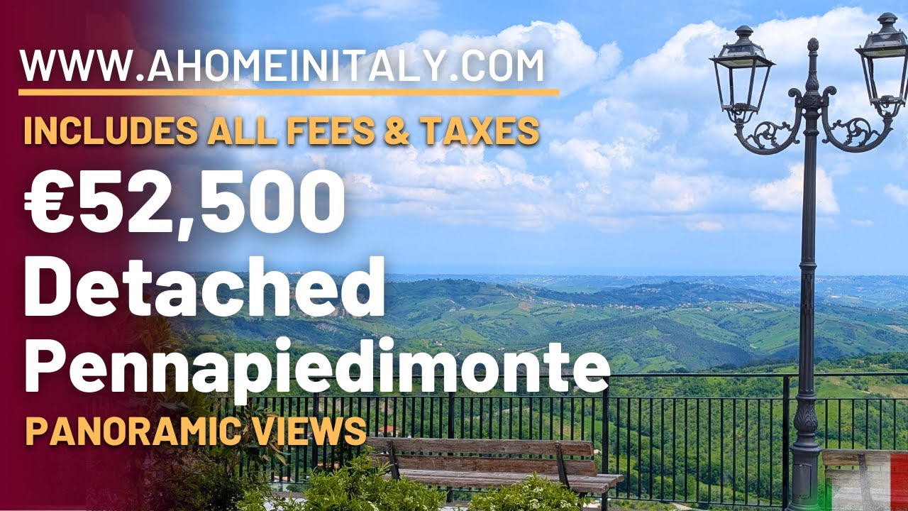 FANTASTIC DETACHED Italian property in a panoramic location close to many towns and attractions.