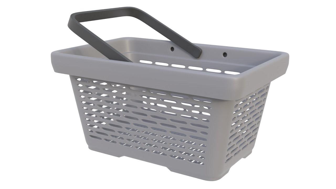 3D model of shopping basket pattern. Blender Market - Superhive, CGtrader (without sound)