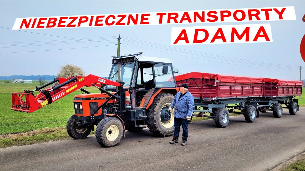 ZAŁADUNEK ZBOŻA ZETOREM / NOWA ŻMIJKA OSUCH / TRANSPORT NA SKUP