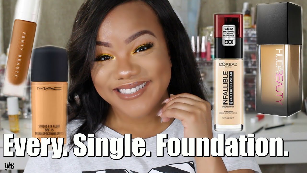 MY FOUNDATION COLLECTION & SHADES // 45 FOUNDATIONS!!