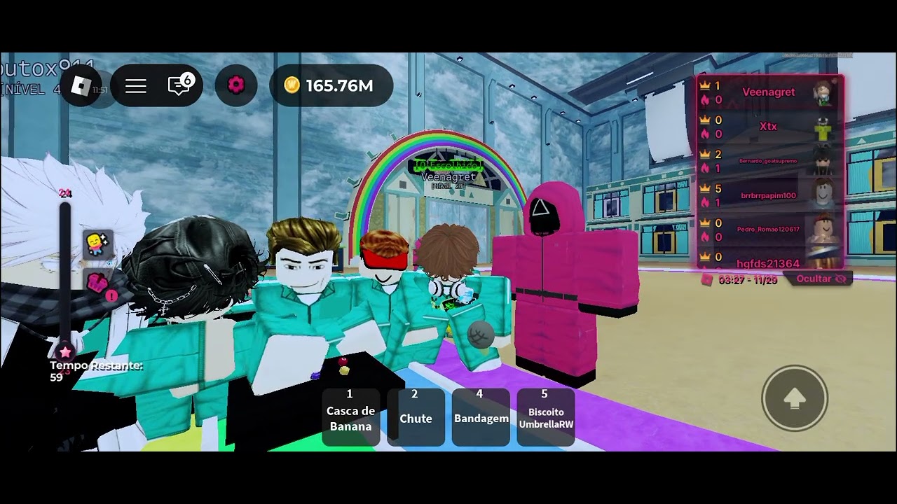 Jogando squid game no Roblox será que ganhei?