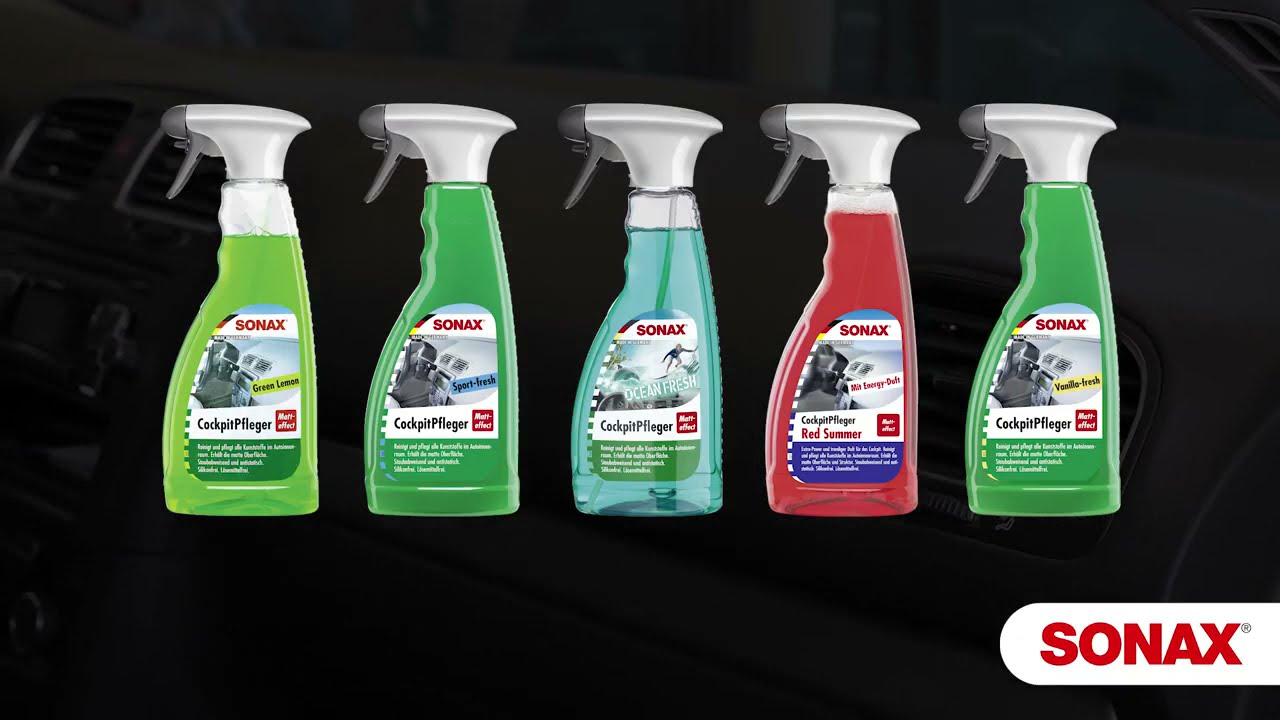 Anwendung SONAX Cockpitpfleger Matteffect Ocean Fresh | www.f1-shop.ch
