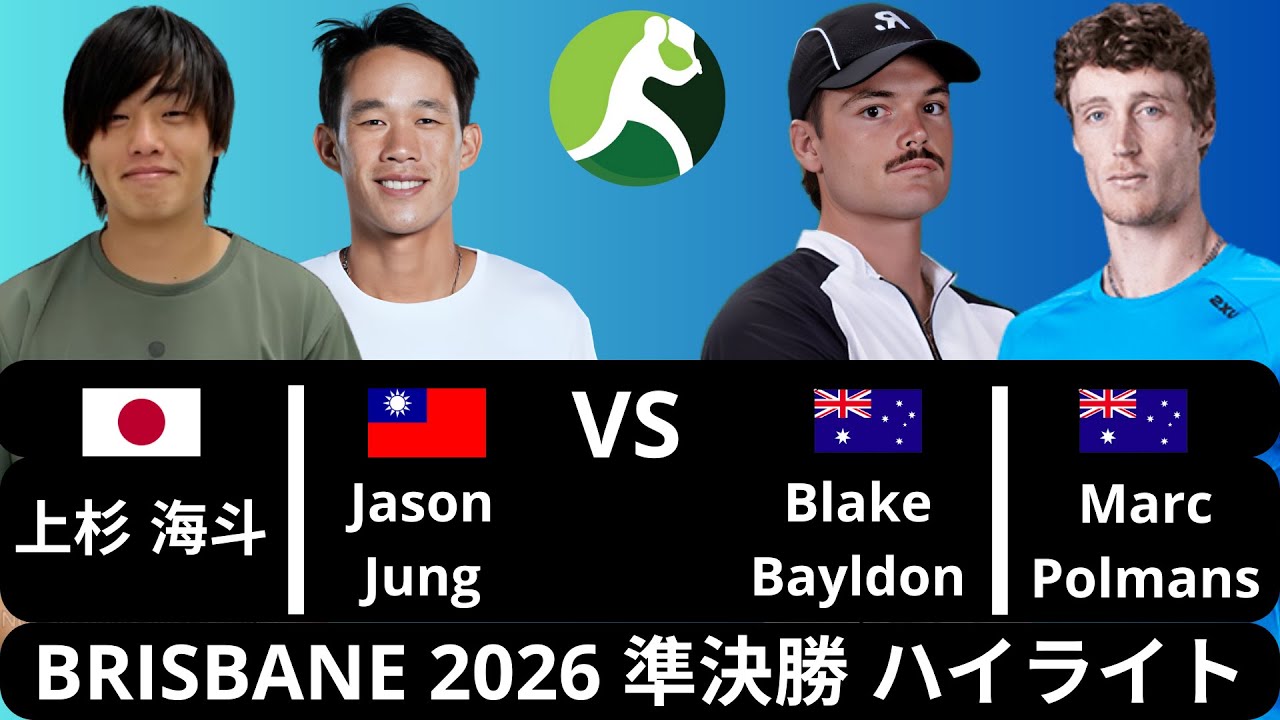 Kaito Uesugi 上杉海斗 & Jason Jung vs Blake Bayldon & Marc Polmans | Brisbane 2026 SF Highlights