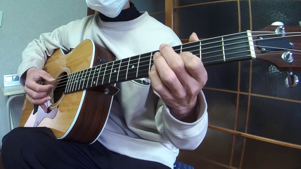 ソロギター「さくら（独唱）」一発撮り(森山直太朗)
