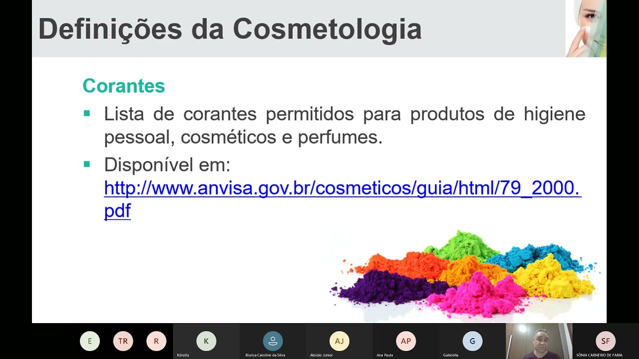 Cosmetologia   U1S1 2   Aspectos técnicos da legislação em Cosmetologia e excipientes