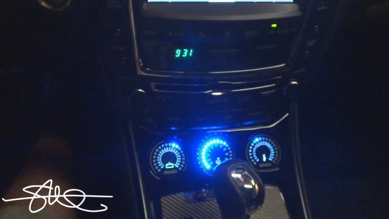 Lexus IS-F Dash Mod - Custom LED Gauge Pod for SMD VM-1 / OM-1 / TM-1