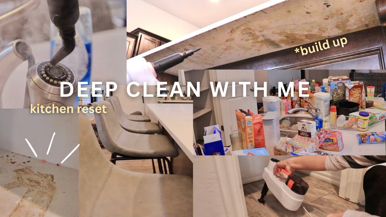 Deep clean with me, declutter and organize, kitchen reset, extreme cleaning motivation