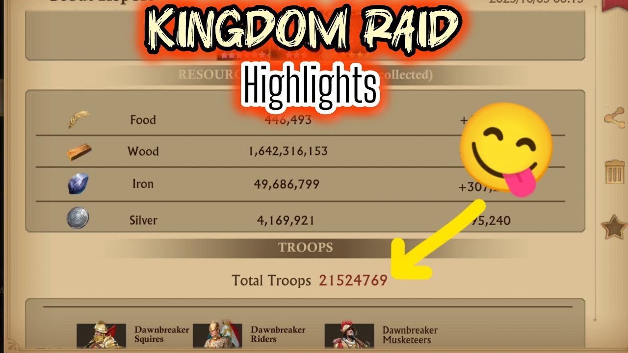 Kingdom Raid Highlights ✨ | Guns of Glory | F2P REMO 