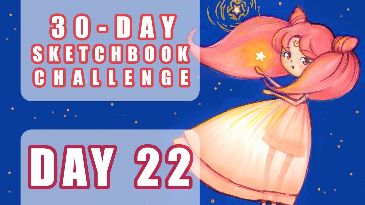 Sailor Moon fanart - Sketchbook Challenge Day 22