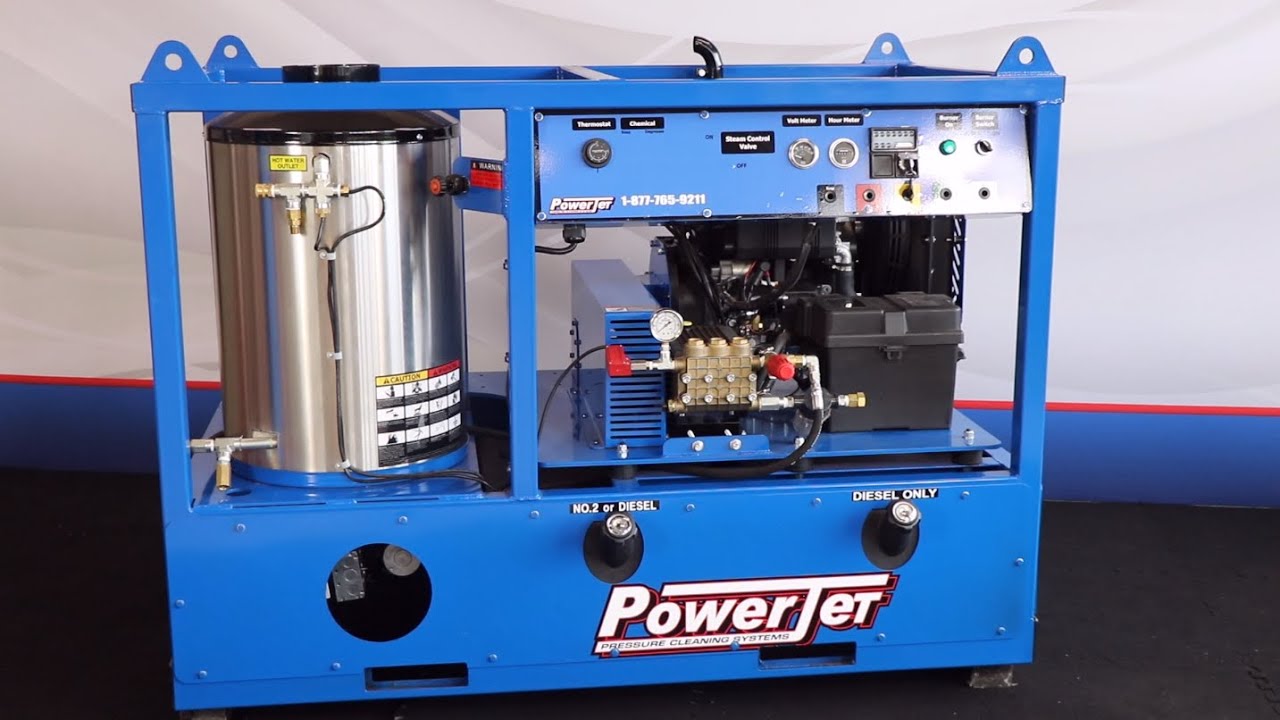 PowerJet's Industrial Hot Water Diesel Unit - 5 GPM @ 5000 PSI