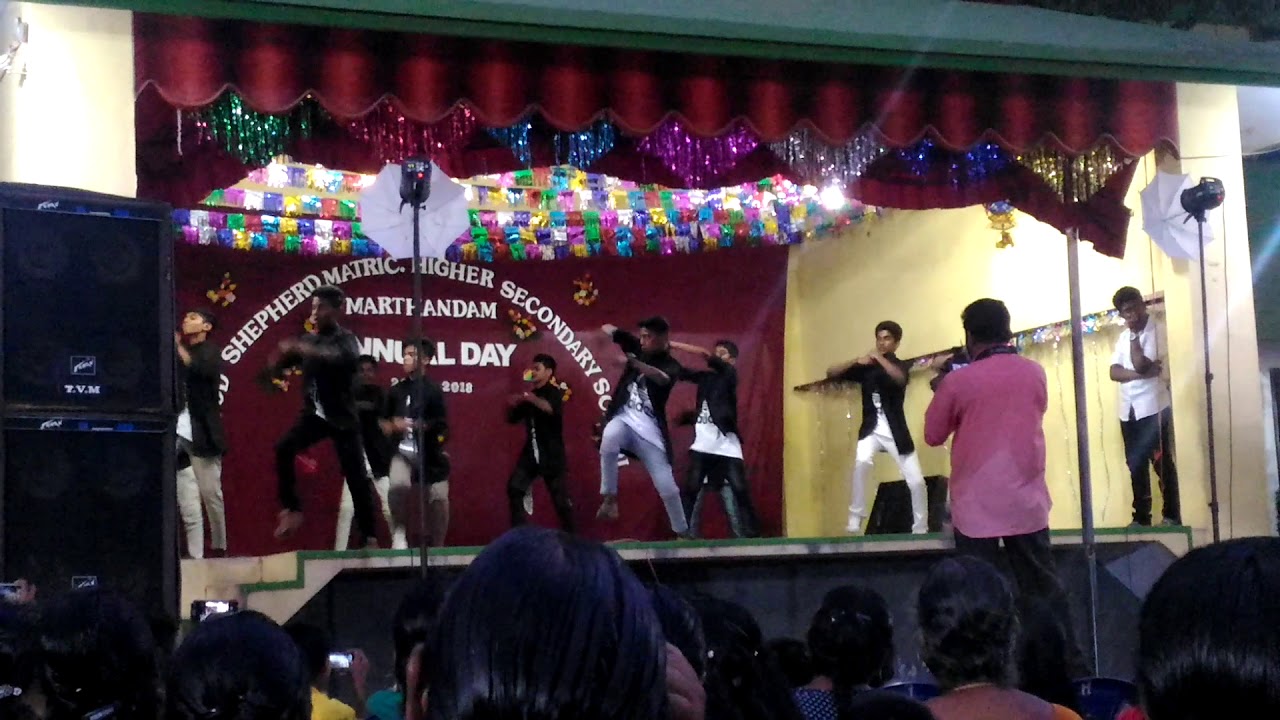 Good Shepherd Matric Higher Secondary school day function 9th boys dance