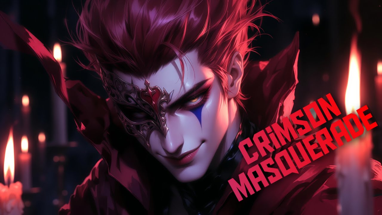 Crimson Masquerade | Hisoka Inspired Lyric Video | Dark Anime Villain Music