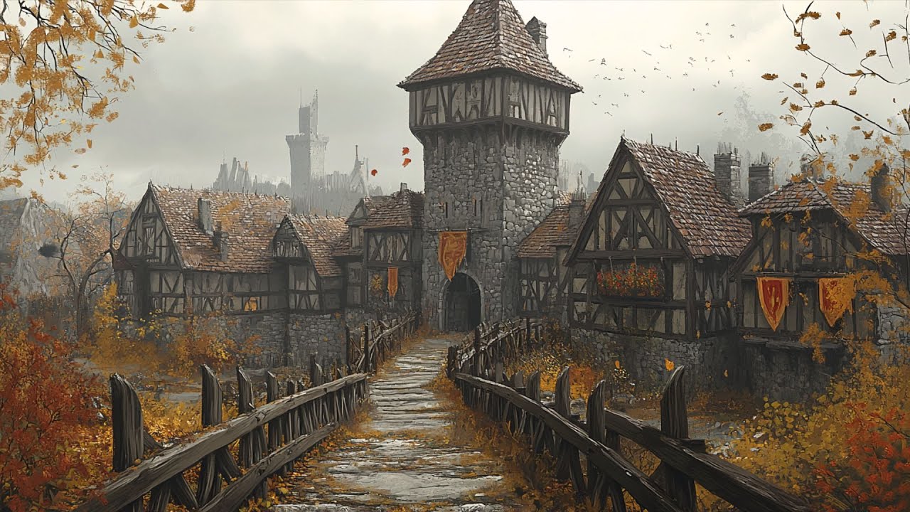 Magical Medieval Village Music: Enchanting Melodies for Stress Relief in the Valley