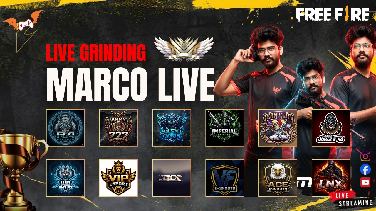 🔥 Full Map SQUAD Esports Tournament – Live! | Free Fire Battleground Action #freefirelive
