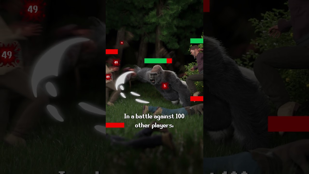 1 Gorilla VS 100 Men | WHO WOULD WIN? #animals #wildlife #tierlist #trendingshorts