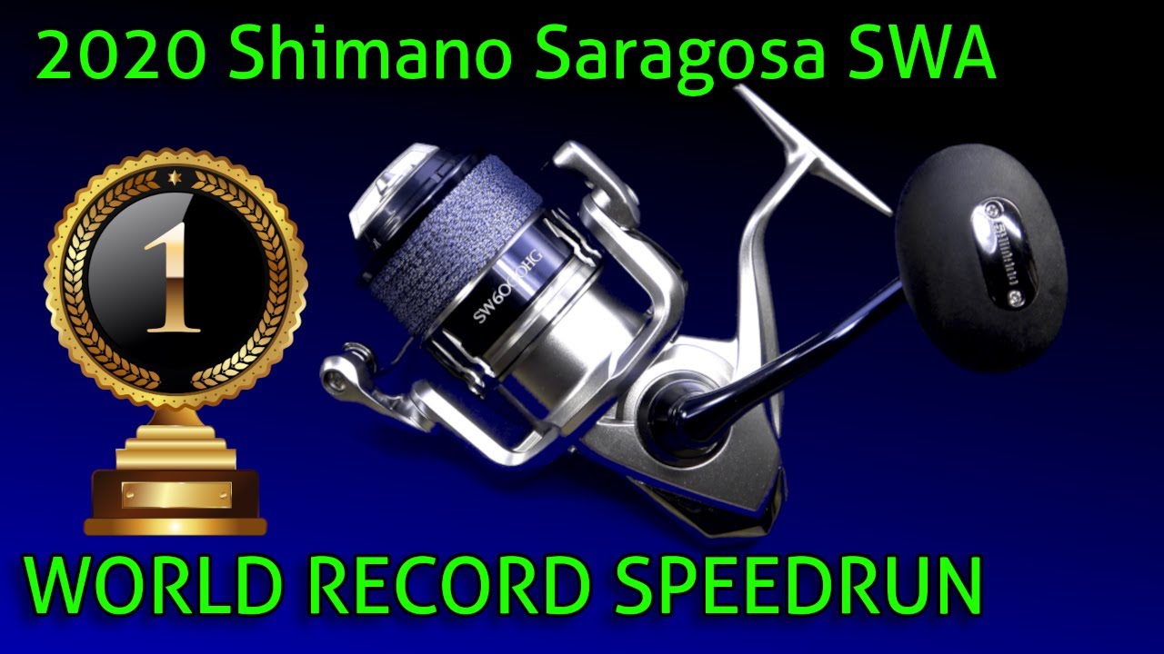 Shimano Saragosa SWA SPEEDRUN 2020 года — от рыболовного до голого каркаса в кратчайшие сроки.