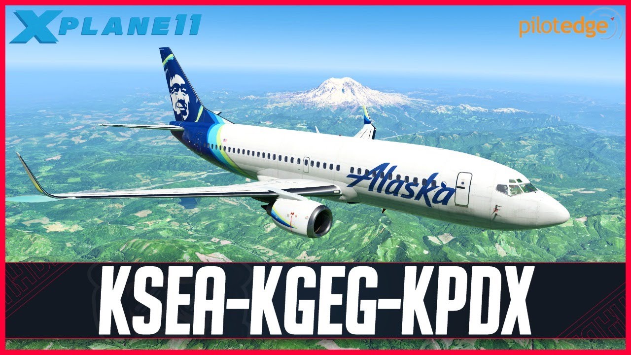 X-Plane 11 | IXEG 737 Classic on PilotEdge | B733 | Seattle, Spokane & Portland
