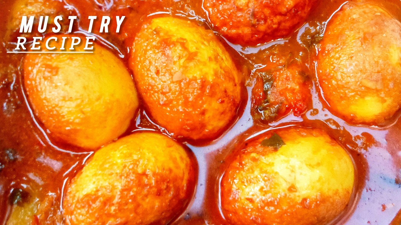 Desi Boiled Egg Fry Masala With Potato || Easy Indian Egg Curry Recipe