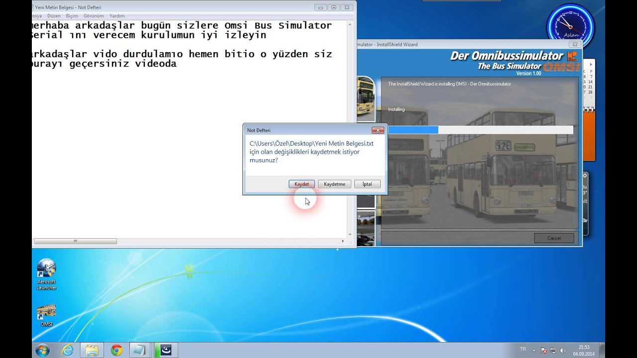 Omsi Bus Simulator Serial ve launcher kurulum