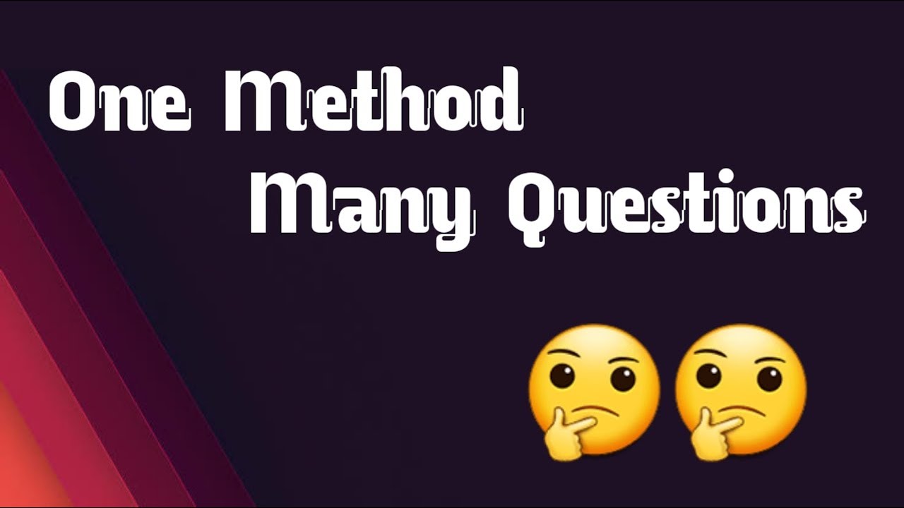 One Method Many Questions !!! NIRBHAY SIR MATHS || UNACADEMY FREE LIVE CLASSES