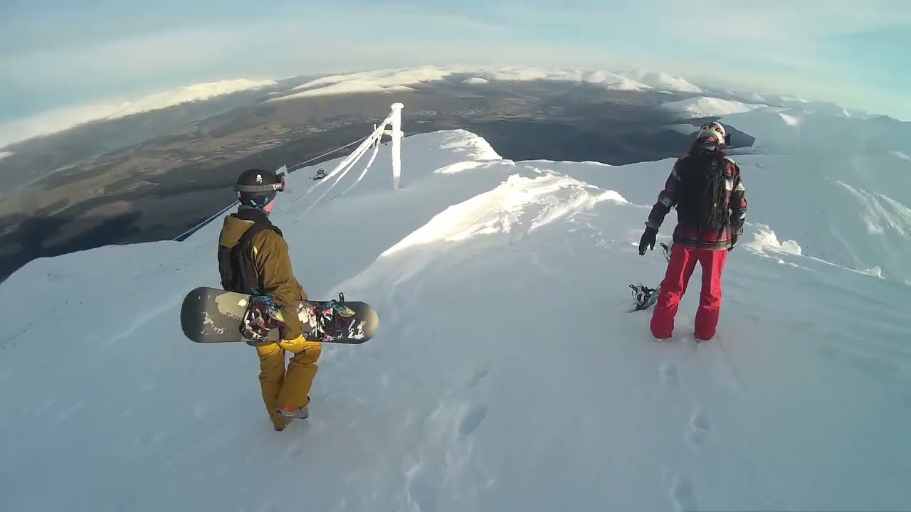 NEVIS RANGE BACK CORRIES SNOWBOARDING SCOTLAND