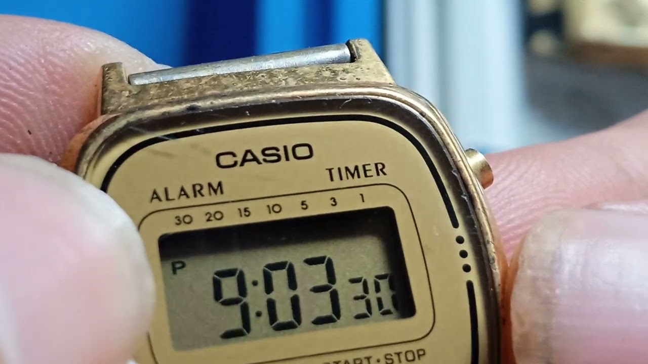 วิธีตั้งเวลานาฬิกา casio LA670