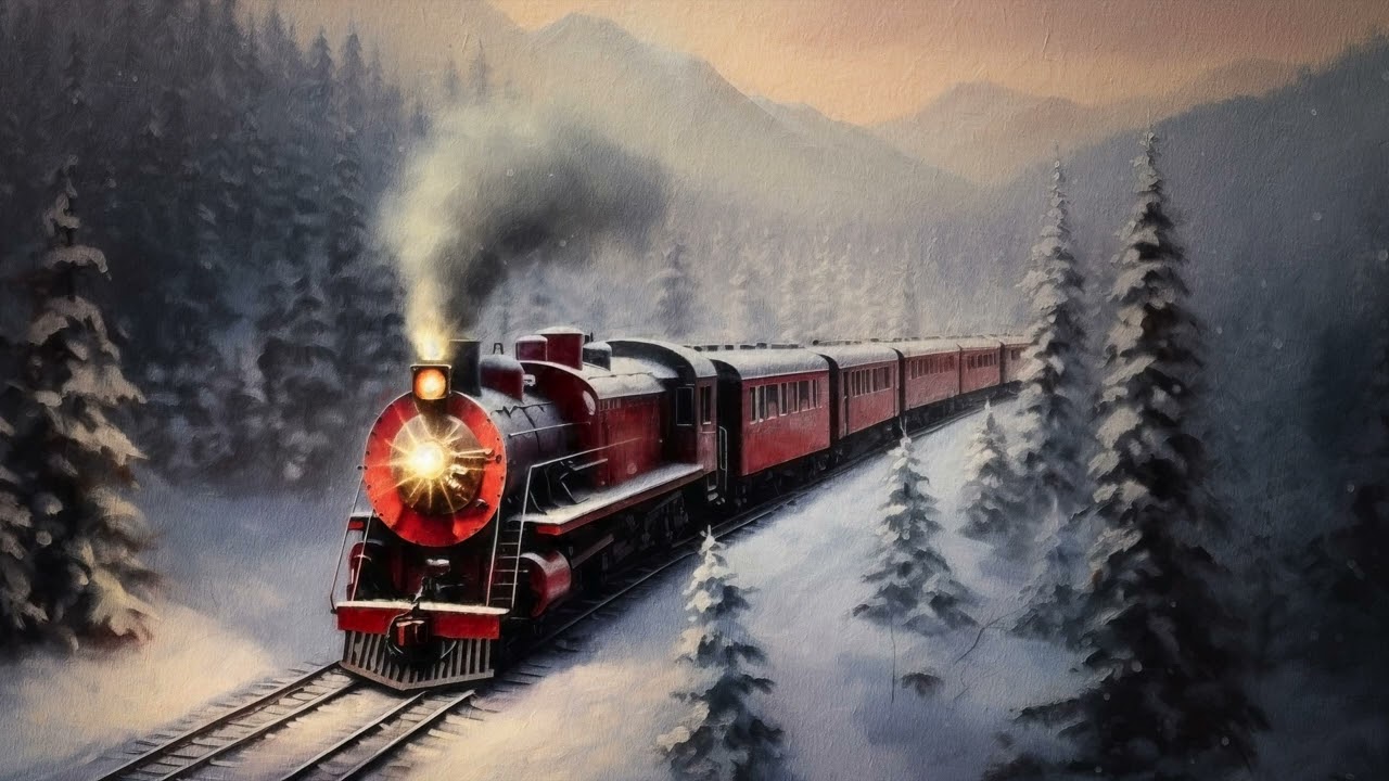 Winter TV Screensaver Art | Vintage 4K Christmas Paintings | Snowy Landscapes